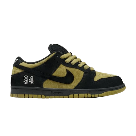 Кроссовки Nike x Supreme Dunk Low SB, зеленые