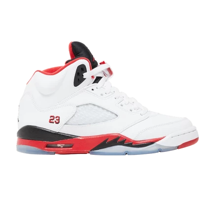 Air Jordan 5 Retro GS 'Огненно-красный' 2013, белый