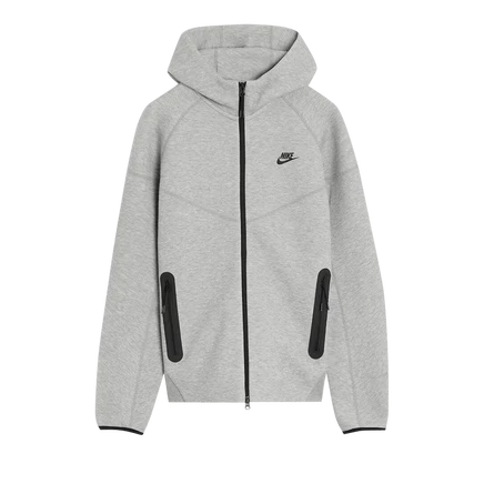 Худи на молнии Nike Tech Fleece Windrunner, темно-серая/черная