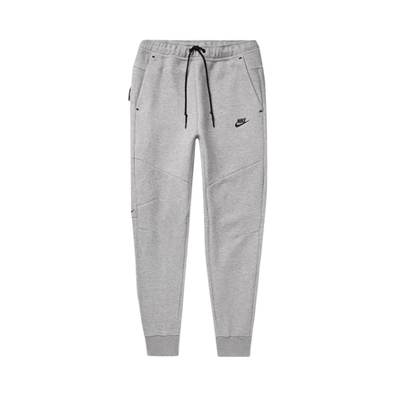 Джоггеры Nike Tech Fleece, темно-серый меланж/черный
