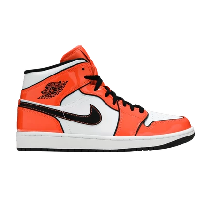 Кроссовки Air Jordan 1 Mid SE Turf Orange, оранжевые
