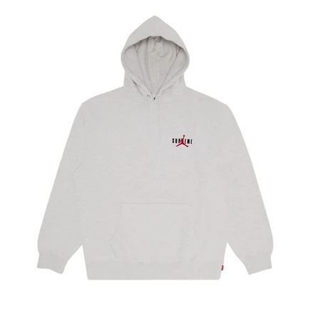 Толстовка с капюшоном Supreme x Jordan 'Пепельно-серая' серого цвета