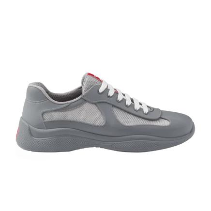 Кроссовки Prada America's Cup Soft Rubber, стально-серые