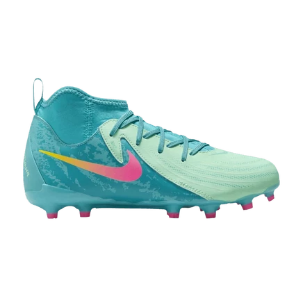 Детские футбольные бутсы Nike Phantom Luna 2 Academy LV8 MG, зеленые