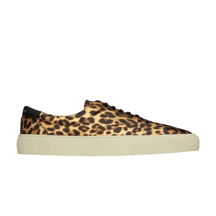 Кроссовки Saint Laurent Venice Low «Leopard», коричневые