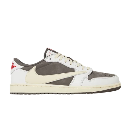 Мужские кроссовки Air Jordan 1 Retro Low OG (Travis Scott) «Reverse Mocha», коричневые