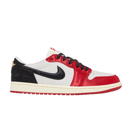 Кроссовки Air Jordan 1 Retro Low OG «Rookie Card», красные