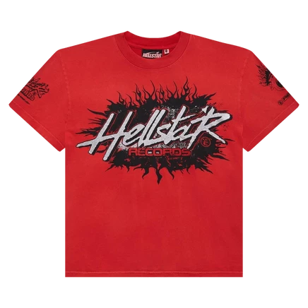 Мужская футболка Hellstar Records, красная