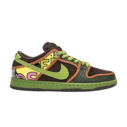 Кроссовки Nike SB Dunk Low De La Soul, зеленые
