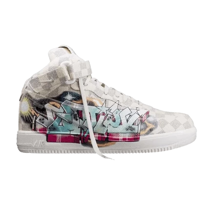 Louis Vuitton x Nike Air Force 1 среднего размера с рисунком 