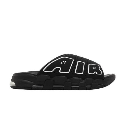 Унисекс слайдеры Nike Air More Uptempo, черные