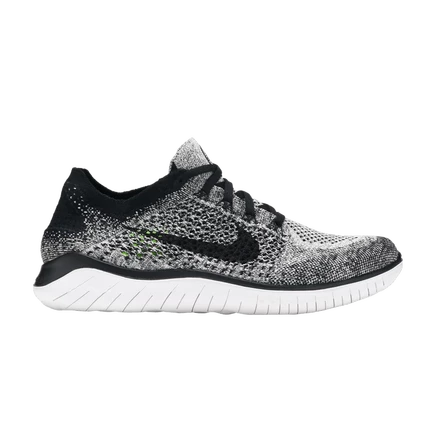 Кроссовки Nike Wmns Free RN Flyknit 2018 'White Black' белые