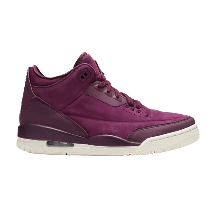 Wmns Air Jordan 3 Ретро 'Бордо' фиолетового цвета