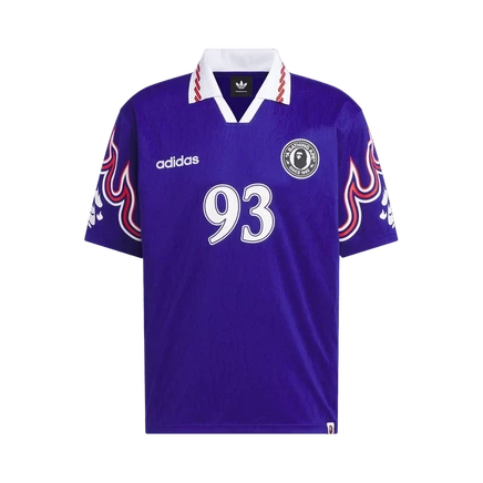 Футболка Adidas x BAPE SSL Flame Jersey Japan Blue, синяя