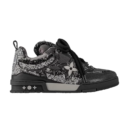Кроссовки Louis Vuitton Skate с монограммой из кристаллов Swarovski, черные