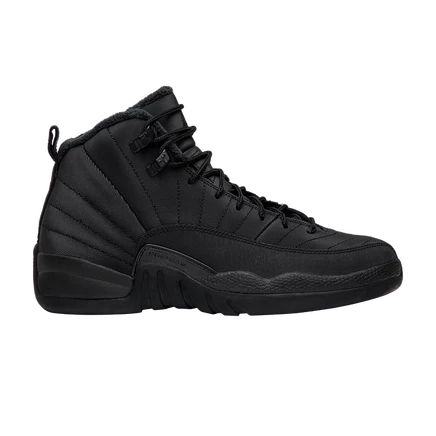 Детские кроссовки Air Jordan 12 Retro Winterized GS, зимние, черные