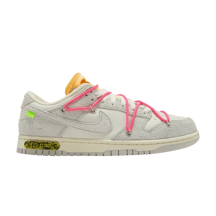 Кроссовки Off-White x Nike Dunk Low «17 из 50», белые