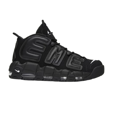 Кроссовки nike x supreme air more uptempo, черные