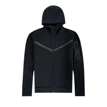 Унисекс худи Nike Tech Fleece на молнии, черная