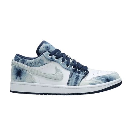 Кроссовки Air Jordan 1 Low SE «Washed Denim», синие