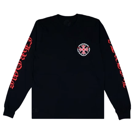 Лонгслив Chrome Hearts Made In Hollywood, черный/красный