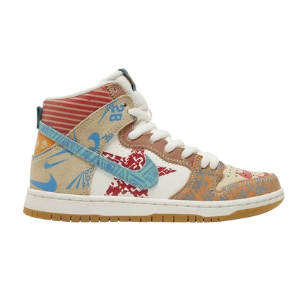 Кроссовки Nike SB Dunk High What The, разноцветные
