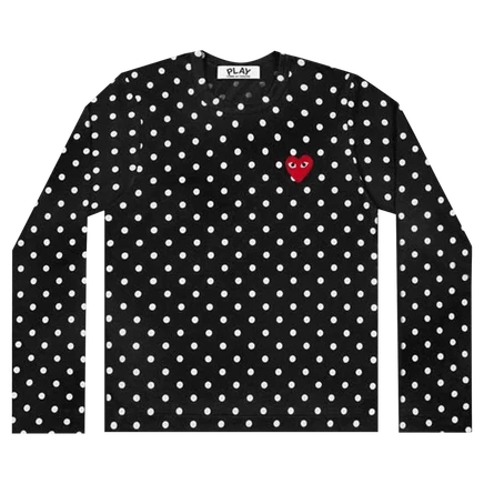 Футболка с длинным рукавом COMME des GARONS PLAY, черная