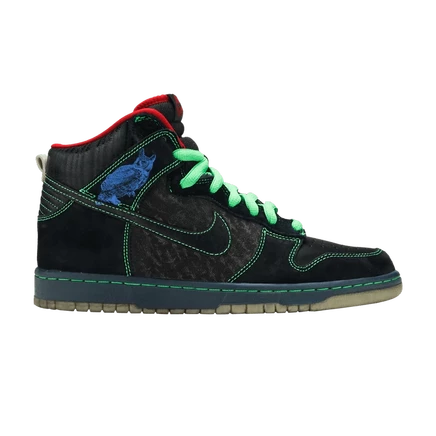 Кроссовки Nike Dunk High Premium SB 'Twin Peaks' черного цвета