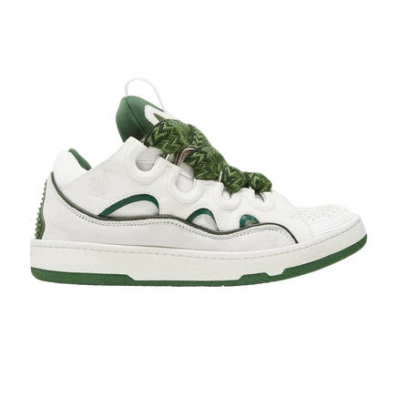 Кроссовки Lanvin Curb, бело-хаки