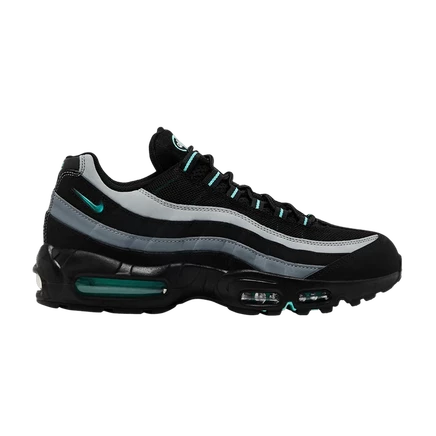 Кроссовки Nike Air Max 95 Black Aurora Green, черные