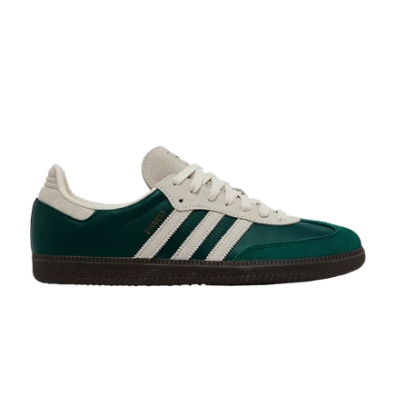Кроссовки Adidas Samba OG «Collegiate Green Cream», зеленые