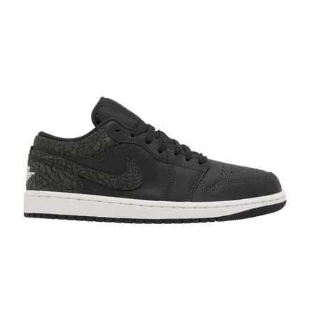Кроссовки Air Jordan 1 Low SE Black Elephant, черные