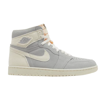 Кроссовки Air Jordan 1 Retro High OG Craft, кремовые с зеленым