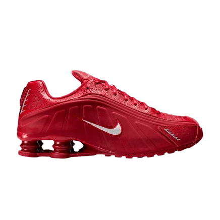 Кроссовки Nike Shox R4, красно-серебристые