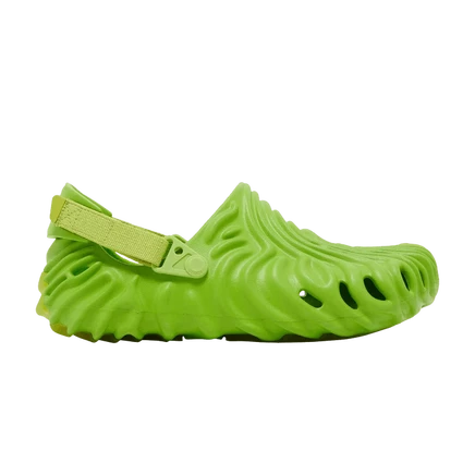Сабо Salehe Bembury x Crocs Pollex 'Крокодил' зеленого цвета