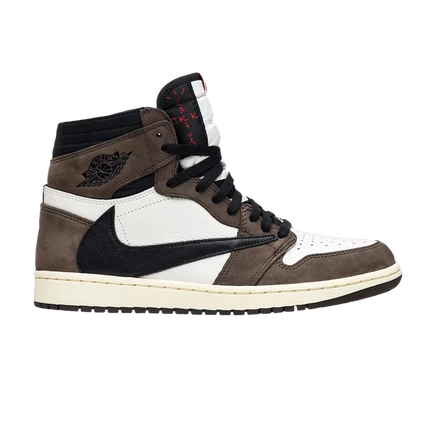 Кроссовки Air Jordan 1 Retro High OG Travis Scott, коричневые