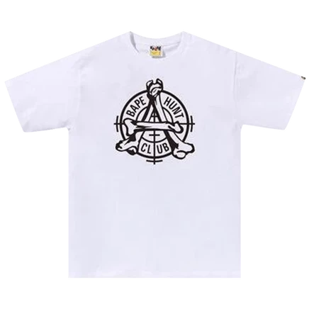 Футболка Bape Hunt Club, белая