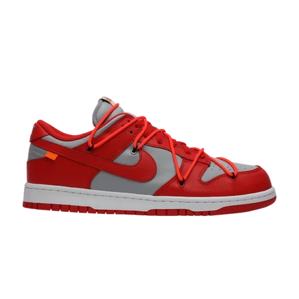 Кроссовки Nike Off-White Dunk Low «University Red», красные