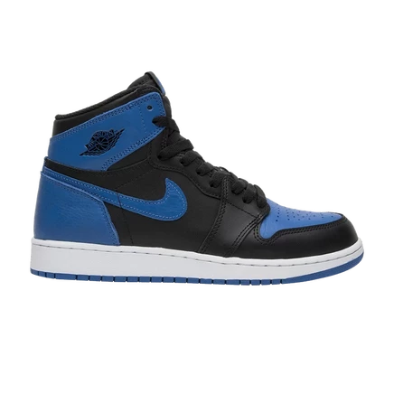 Детские кроссовки Air Jordan 1 «Royal», черные