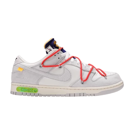 Темно-белые кроссовки Nike Dunk Low 'Лот 13 из 50' белого цвета
