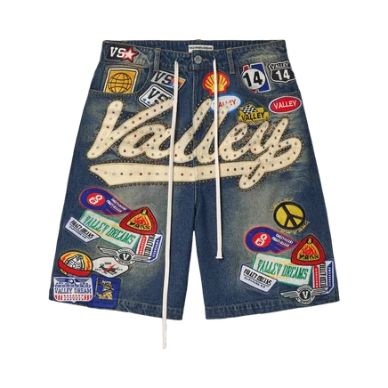 Джинсовые шорты Vale Forever 1980s Jorts, средняя стирка, синие