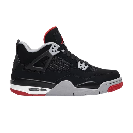 Детские кроссовки Air Jordan 4 Retro OG Bred 2019, черные