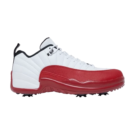 Кроссовки Air Jordan 12 Low Golf Cherry, белые