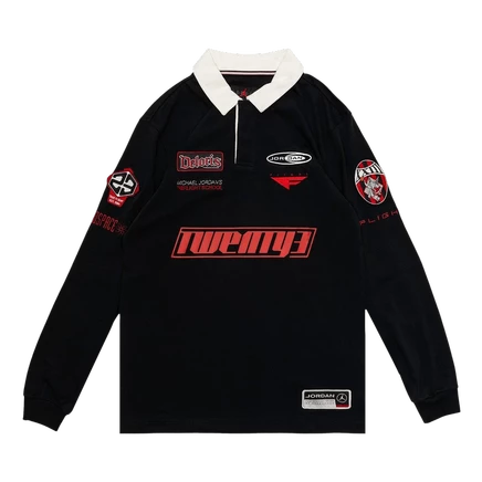 Мужская футболка-регби Air Jordan Essentials, черная