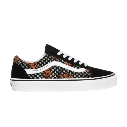 Кеды Vans Old Skool Tiger Floral, черные