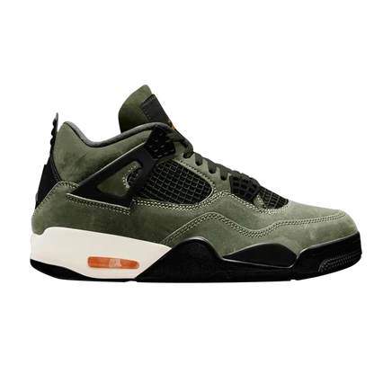 Непобедимый x Air Jordan 4 Ретро 2025 зеленый для друзей и семьи