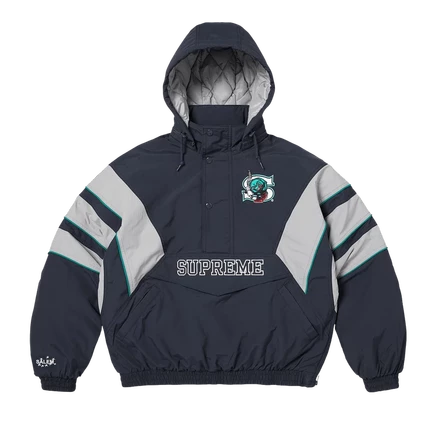 Мужская куртка Supreme x Salem Stadium на молнии, синяя