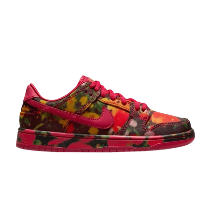 Детские кроссовки Nike Dunk Low SB PS The Wizard of Oz Poppy Field, красные