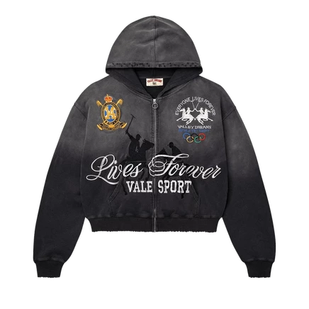 Мужское худи на молнии Vale Forever Rock, черное