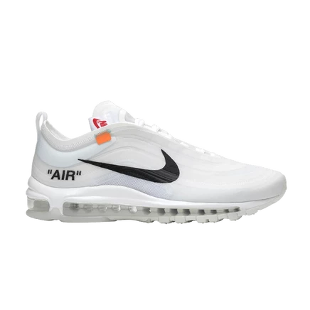 Кроссовки off-white x nike air max 97 og the ten, белые
